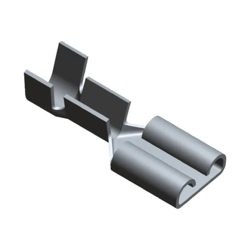 RS PRO FASTON .250 Silver Uninsulated Female Spade Connector, Crimp, 6.35 x 0.81 mm Tab Size 18 AWG to 14 AWG 41274
