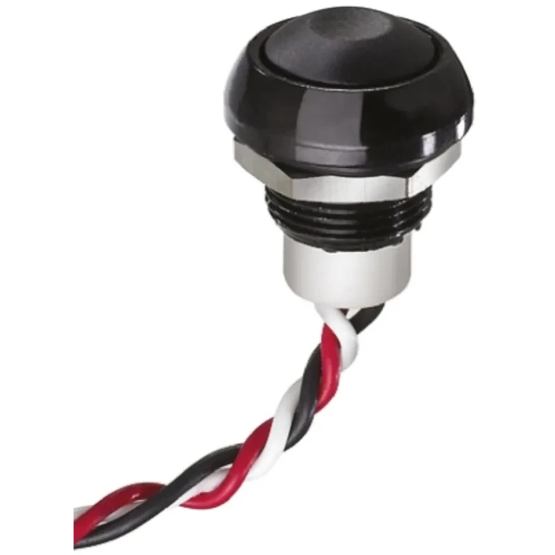APEM IP67 Hall Effect Push Button Switch Plunger Pre-Wired Momentary Linear Output 4.5V-24V, 5mA Supply, 50mA Max Output 