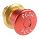 APEM Pull Release Emergency Stop Push Button Panel Mount 34 mm Cutout 2 NC IP65 ES1S4
