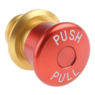 APEM Pull Release Emergency Stop Push Button Panel Mount 34 mm Cutout 2 NC IP65 ES1S4