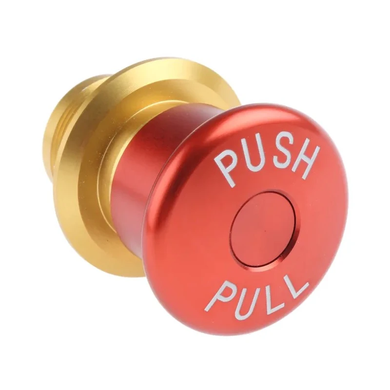 APEM Pull Release Emergency Stop Push Button Panel Mount 34 mm Cutout 2 NC IP65 ES1S4