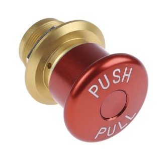 APEM ES2S Series Pull Release Emergency Stop Push Button, Panel Mount, 24V DC, 1A, IP65, 34 mm Cutout ES2S