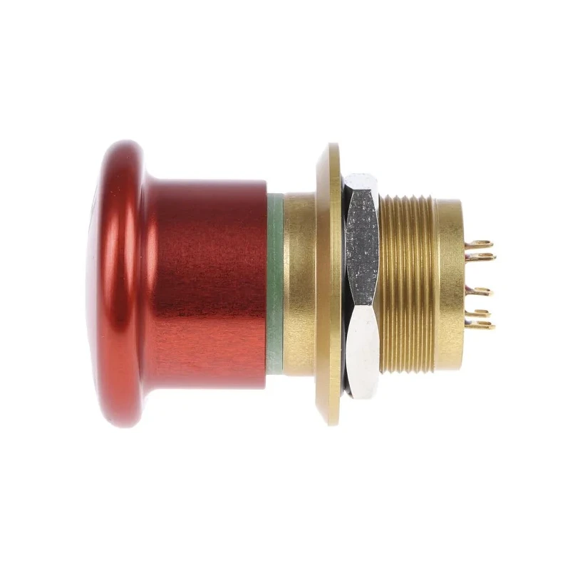 APEM ES2S Series Pull Release Emergency Stop Push Button, Panel Mount, 24V DC, 1A, IP65, 34 mm Cutout ES2S