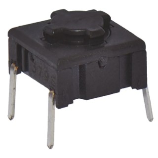 MEC IP67 Black Tactile Switch Cap SPST 50mA 24 V dc Through Hole 