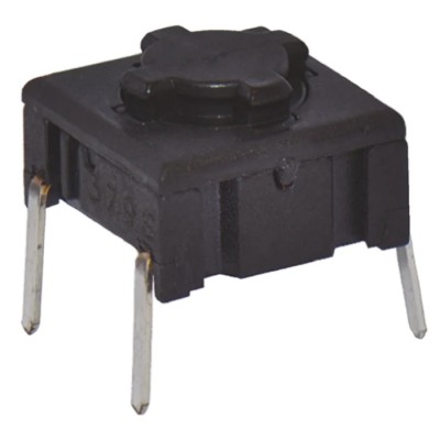 MEC IP67 Black Tactile Switch Cap SPST 50mA 24 V dc Through Hole 