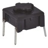 MEC IP67 Black Tactile Switch Cap SPST 50mA 24 V dc Through Hole