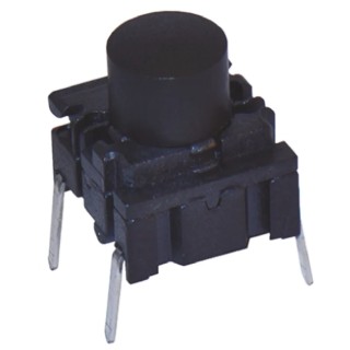MEC IP67 Black Tactile Switch Cap SPST 50mA 24 V dc Through Hole 