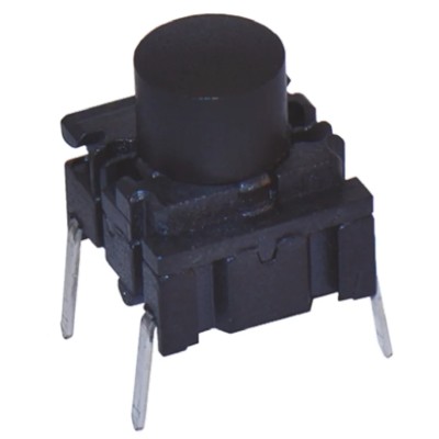 MEC IP67 Black Tactile Switch Cap SPST 50mA 24 V dc Through Hole 