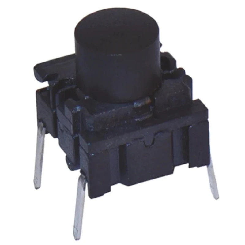 MEC IP67 Black Tactile Switch Cap SPST 50mA 24 V dc Through Hole 
