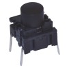 MEC IP67 Black Tactile Switch Cap SPST 50mA 24 V dc Through Hole