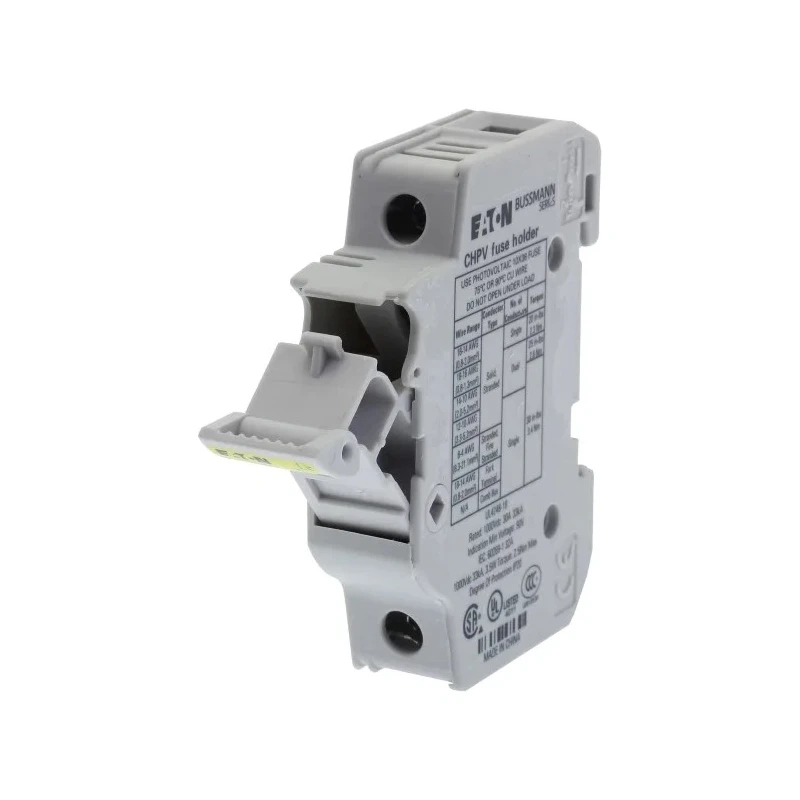 Eaton 30A Rail Mount Fuse Holder for A2 Fuse Size, 1P-Pole, 1kV CHPV1U