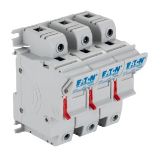 Eaton 50A Rail Mount Fuse Holder for A2 Size, 3-Pole, 690V AC CH143DU
