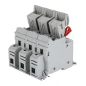 Eaton 50A Rail Mount Fuse Holder for A2 Size, 3-Pole, 690V AC CH143DU