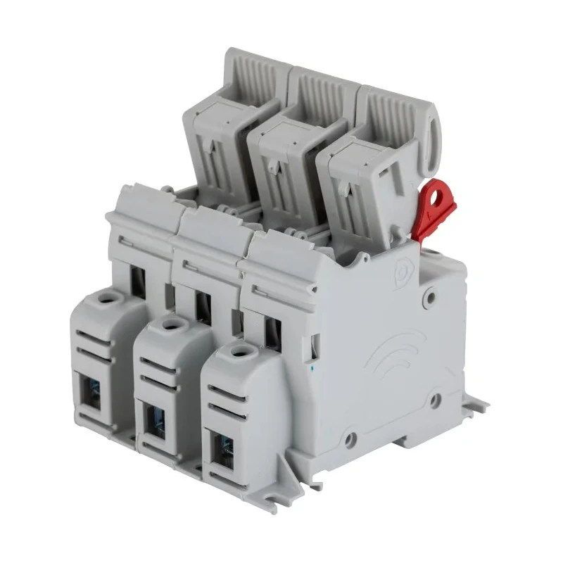 Eaton 50A Rail Mount Fuse Holder for A2 Size, 3-Pole, 690V AC CH143DU