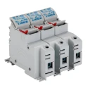 Eaton 50A Rail Mount Fuse Holder for A2 Size, 3-Pole, 690V AC CH143DU