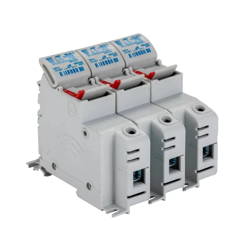 Eaton 50A Rail Mount Fuse Holder for A2 Size, 3-Pole, 690V AC CH143DU