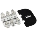 Eaton 160A Rail Mount Fuse Holder with 3 Poles, 690V AC, Glass Filled Polybutylene Terephthalate Case, Silver Plated TD00-D