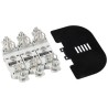Eaton 160A Rail Mount Fuse Holder with 3 Poles, 690V AC, Glass Filled Polybutylene Terephthalate Case, Silver Plated TD00-D