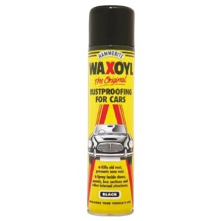 Hammerite Black Spray Paint 400 ml Water-Based Rustproofing Aerosol 5092855