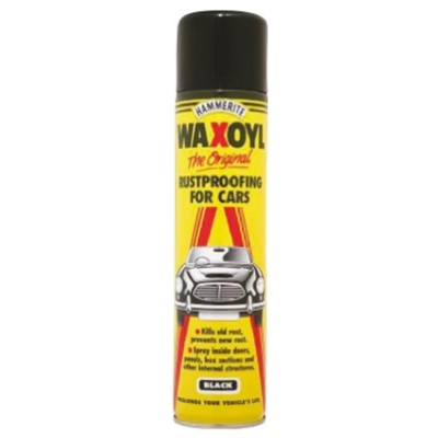 Hammerite Black Spray Paint 400 ml Water-Based Rustproofing Aerosol 5092855