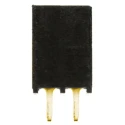 Samtec PCB Socket 2-Contact 1 Row 2.54 mm Pitch Through Hole Solder Liquid Crystal Polymer Housing SSQ-102-01-G-S