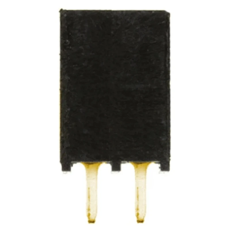 Samtec SSQ Series Straight Through Hole PCB Socket, 2-Contact, 1 Row, 2.54 mm Pitch, 6.3A, Liquid Crystal SSQ-102-01-G-S