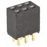 Samtec SSQ Series Straight Through Hole PCB Socket 6-Contact 2 Row 2.54 mm Pitch Solder SSQ-103-01-G-D