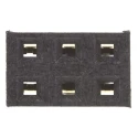 Samtec SSQ Series Straight Through Hole PCB Socket 6-Contact 2 Row 2.54 mm Pitch Solder SSQ-103-01-G-D