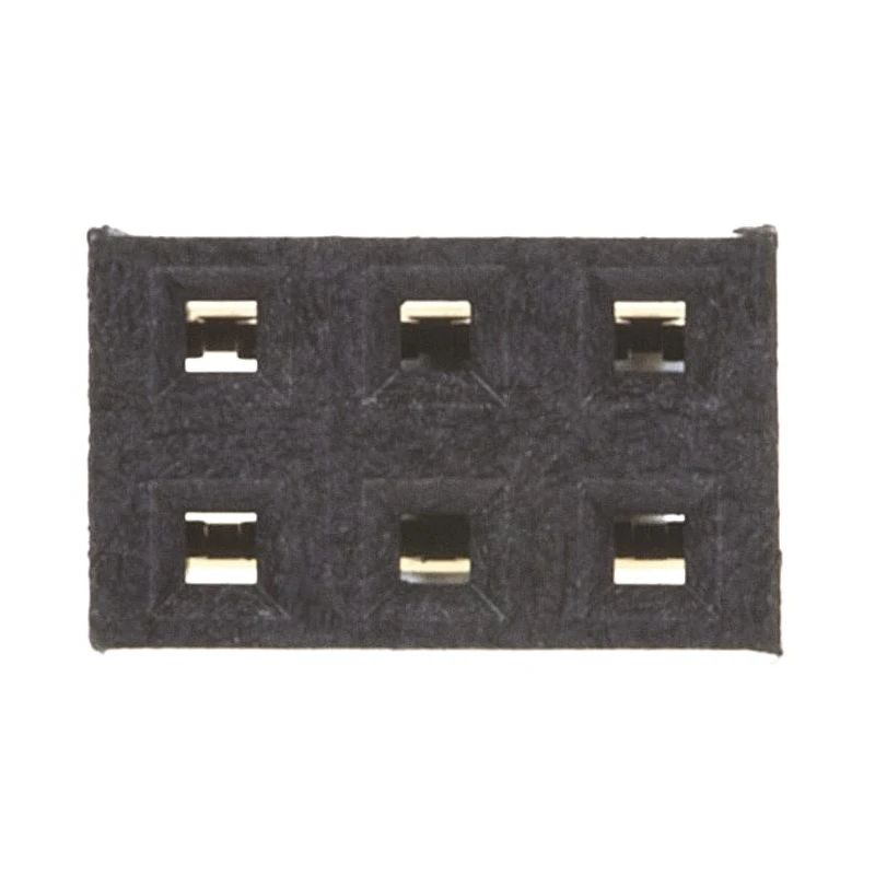 Samtec SSQ Series Straight Through Hole PCB Socket 6-Contact 2 Row 2.54 mm Pitch Solder SSQ-103-01-G-D