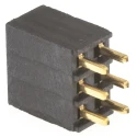 Samtec SSQ Series Straight Through Hole PCB Socket 6-Contact 2 Row 2.54 mm Pitch Solder SSQ-103-01-G-D