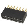 Samtec SSQ Series 14-Contact 2 Row Straight Through Hole PCB Socket 2.54 mm Pitch 550V SSQ-107-01-G-D