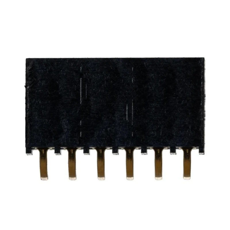 Samtec SSQ Series Right Angle Through Hole PCB Socket, 6-Contact, 1 Row, 2.54 mm Pitch, 6.3A Current SSQ-106-02-G-S-RA