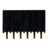 Samtec SSQ Series Right Angle Through Hole PCB Socket, 6-Contact, 1 Row, 2.54 mm Pitch, 6.3A Current SSQ-106-02-G-S-RA