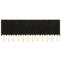Samtec SSQ Series Straight Through Hole PCB Socket 12-Contact 1 Row 2.54 mm Pitch Solder SSQ-112-01-G-S
