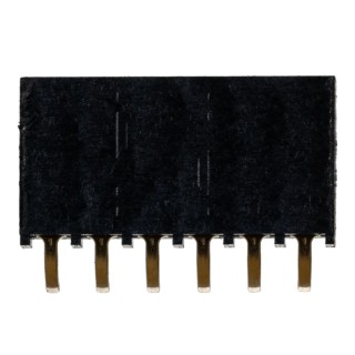 Samtec SSQ Series Right Angle Through Hole PCB Socket, 6-Contact, 1 Row, 2.54 mm Pitch, Solder Termination SSQ-106-02-G-S-RA