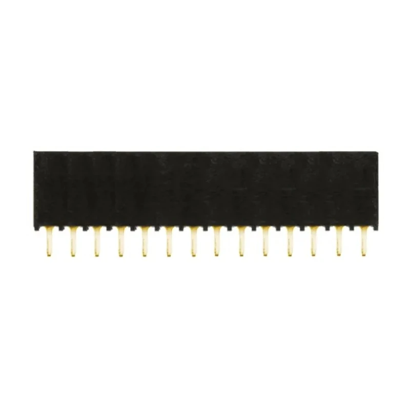 Samtec SSQ Series Straight Through Hole PCB Socket 14-Contact 1 Row 2.54 mm Pitch Solder SSQ-114-01-G-S