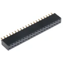 Samtec SSQ Series Straight Through Hole PCB Socket 40-Contact 2 Row 2.54 mm Pitch Solder SSQ-120-01-G-D