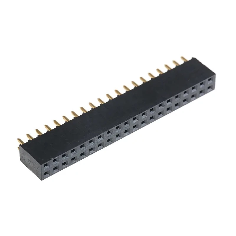 Samtec SSQ Series Straight Through Hole PCB Socket 40-Contact 2 Row 2.54 mm Pitch Solder SSQ-120-01-G-D