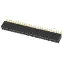 Samtec SSQ Series Straight Through Hole PCB Socket, 50-Contact, 2 Row, 2.54 mm Pitch, 7.6A, 550V SSQ-125-01-G-D