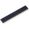 Samtec SSQ Series Straight Through Hole PCB Socket, 20-Contact, 1 Row, 2.54 mm Pitch, Solder Termination SSQ-120-01-G-S