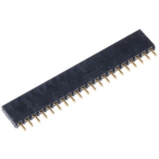 Samtec SSQ Series Straight Through Hole PCB Socket 20-Contact 1 Row 2.54 mm Pitch Solder SSQ-120-01-G-S