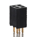 Samtec Straight Through Hole PCB Socket, 4-Contact, 2 Row, 2.54 mm Pitch, 6.9A Current, 550V Voltage SSW-102-01-G-D