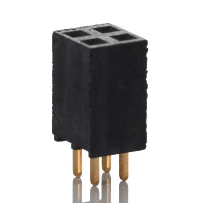 Samtec Straight Through Hole PCB Socket, 4-Contact, 2 Row, 2.54 mm Pitch, 6.9A Current, 550V Voltage SSW-102-01-G-D