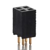 Samtec Straight Through Hole PCB Socket, 4-Contact, 2 Row, 2.54 mm Pitch, 6.9A Current, 550V Voltage SSW-102-01-G-D