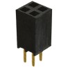Samtec PCB Socket Board-to-Board Through Hole 4-Contact 2 Row 2.54 mm Pitch 550V 6.9A Gold Plated Solder SSW-102-02-G-D