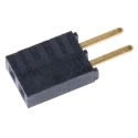 Samtec PCB Socket 2-Contact 1 Row 2.54 mm Pitch Through Hole Solder 550V 6.9A Current Rating SSW-102-02-G-S