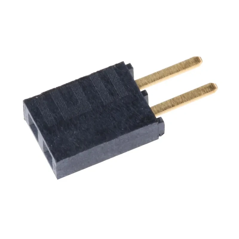 Samtec PCB Socket 2-Contact 1 Row 2.54 mm Pitch Through Hole Solder 550V 6.9A Current Rating SSW-102-02-G-S