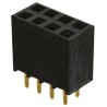 Samtec SSW Series Straight Through Hole PCB Socket, 8-Contact, 2 Row, 2.54 mm Pitch, Solder Termination SSW-104-01-G-D