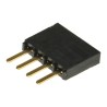 Samtec SSW Series Straight Through Hole PCB Socket 4-Contact 1 Row 2.54 mm Pitch 6.9 A 550 V Solder SSW-104-02-G-S