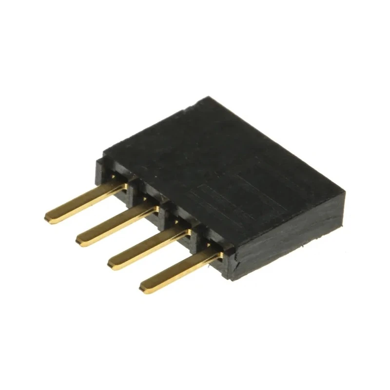 Samtec SSW Series Straight Through Hole PCB Socket 4-Contact 1 Row 2.54 mm Pitch 550V 6.9A Solder Termination SSW-104-02-G-S